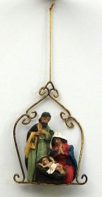 Resin Nativity Ornament
