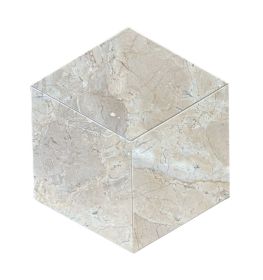 Hexagon Gold Yellow Beige natural marble, for floor and wall, honed finished marble tile, natural stone