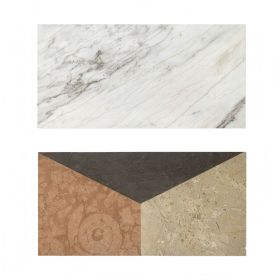 12*24 Waterjet marble, White Gold Red Grey 4 color, natural marble, for floor and wall, polished marble tile, natural stone