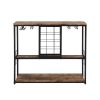 Wall-Mounted Farmhouse Coat Rack, 5 Standard Hooks,Black