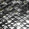 Jet Black - 3-Dimensional Mosaic Decorative Wall Tile(10PC)