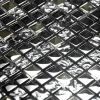 Jet Black - 3-Dimensional Mosaic Decorative Wall Tile(6PC)