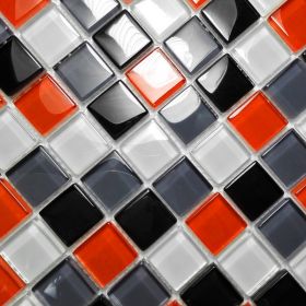 Square Lattice - 3-Dimensional Mosaic Decorative Wall Tile(2PC)