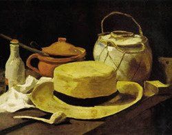 Still Life Hat And Pipe-16x20