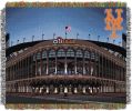 Mets Citi Field OFFICIAL MLB "Stadium" Woven Tapestry Throw Blanket; 48" x 60"