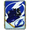 Lightning OFFICIAL NHL "Home Ice Advantage" Woven Tapestry Throw Blanket; 48" x 60"