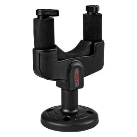 5 CORE Guitar Wall Mount Hanger Hook with Metal Base Soft Padding Adjustable Rotatable Holder for Acoustic Classical Electric Bass Guitars - GH ABS