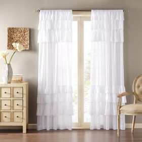 Cotton Oversized Ruffle Curtain Panel (Only 1 Pc Panel)