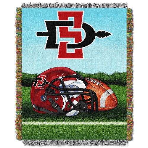 San Diego State OFFICIAL Collegiate "Home Field Advantage" Woven Tapestry Throw