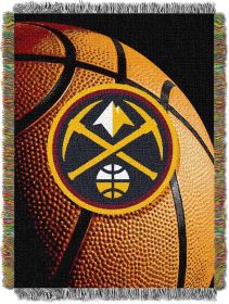 Nuggets OFFICIAL National Basketball Association; "Photo Real" 48"x 60" Woven Tapestry Throw by The Northwest Company