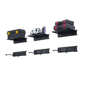 VEVOR Bike Storage Rack Wall Mount Garage Bike Holder & 3 Shelves for 6 Bicycles