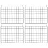 VEVOR Grid Wall Panels, 4 Packs Wire Wall Grid for Photo Pictures Display
