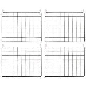 VEVOR Grid Wall Panels, 4 Packs Wire Wall Grid for Photo Pictures Display