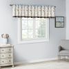Embroidered Window Valance Blue 50x18"