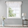 Diamond Sheer Embroidered Waterfall Valance White 38x46"