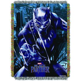 Black Panther - Ripper Licensed 48"x 60" Woven Tapestry Throw by The Northwest Company