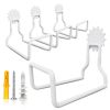 4 piece set hose bracket Universal heavy duty resistant metal garage wall hook for outdoor garden garages