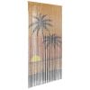 Insect Door Curtain Palm Tree Print 35.4"x86.6" Bamboo