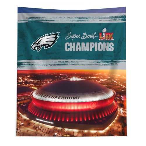 Philadelphia Eagles NFL 2025 Super Bowl LIX Dome Wall Hanging 50X60 Inches