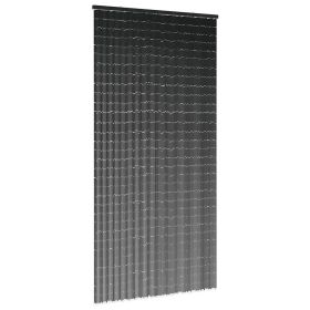 Insect Door Curtain Dark Gray 39.4"x86.6" Bamboo