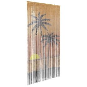 Insect Door Curtain Palm Tree Print 39.4"x78.7" Bamboo