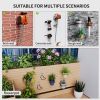 Garage metal wall hanger 8 installation, heavy hook display hanger, used for garden tools water pipe storage tools bearing heavy metal hooks