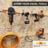 Garage metal wall hanger 8 installation, heavy hook display hanger, used for garden tools water pipe storage tools bearing heavy metal hooks