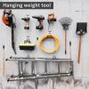 Heavy hook display hanger 4 sets of long ladder hooks, heavy garage metal hooks strong load warehouse tools storage hooks Garage hanger wall