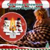 2024 Plug-In Resin 3D Flameless Candle Night Light - Snowman Flameless Campfire Night Light, Perfect For Christmas Decoration And Bedroom Atmosphere