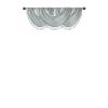 Faux Silk Waterfall Embellished Valance Dusty Aqua 38x46"