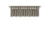 Lightweight Faux Silk Valance With Beads Pewter 50x26"
