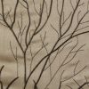 Faux Silk Embroidered Window Valance Tan 50x18"