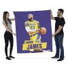 Los Angeles Lakers Lebron James NBA Wall Hanging 50X60 Inches