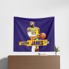 Los Angeles Lakers Lebron James NBA Wall Hanging 34X40 Inches