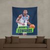 Minnesota Timberwolves Anthony Edwards NBA Wall Hanging 50X60 Inches