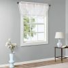 Diamond Sheer Embroidered Waterfall Valance White 38x46"