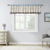 Embroidered Window Valance Blue 50x18"