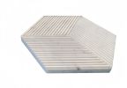 Hexagon Marble tile, White marble, natural marble, for wall, OL textured finished, 3D fluted marble, natural stone