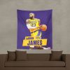 Los Angeles Lakers Lebron James NBA Wall Hanging 50X60 Inches