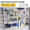 Garage wall hooks 9-piece, heavy duty garage hooks with extra soldering points, hanging garage hooks