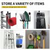 Garage wall hooks 9-piece, heavy duty garage hooks with extra soldering points, hanging garage hooks