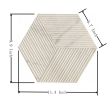 Hexagon Marble tile, White marble, natural marble, for wall, OL textured finished, 3D fluted marble, natural stone