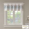 Printed and Pieced Rod Pocket Valance Aqua 50x18"