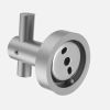 Round Base Wall Hanging Hook - Gun Grey Hook; 2 Pack; for Entry Shoe Cabinet; Wardrobe Bathroom Bedroom Furniture Hardware