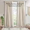 Cotton Printed Curtain Panel with Chenille Stripe and Lining (Only 1 Pc Panel)