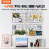 VEVOR Grid Wall Panels, 4 Packs Wire Wall Grid for Photo Pictures Display