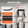 VEVOR Bike Storage Rack, 6 Bike Racks and 6 Helmets Hooks, Wall Mount Bike Storage Hanger, Home & Garage Organizer
