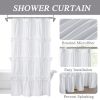 Single Shabby Elegance Ruffle Shower Curtain 72 x 36 inches