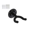 5 CORE Guitar Wall Mount Hanger Hook With Soft Padding for Acoustic Classical Electric Bass Guitars - GH ST 3PCS