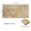 12*24 Gold Yellow Beige natural marble, for floor and wall, leather finished marble tile, natural stone